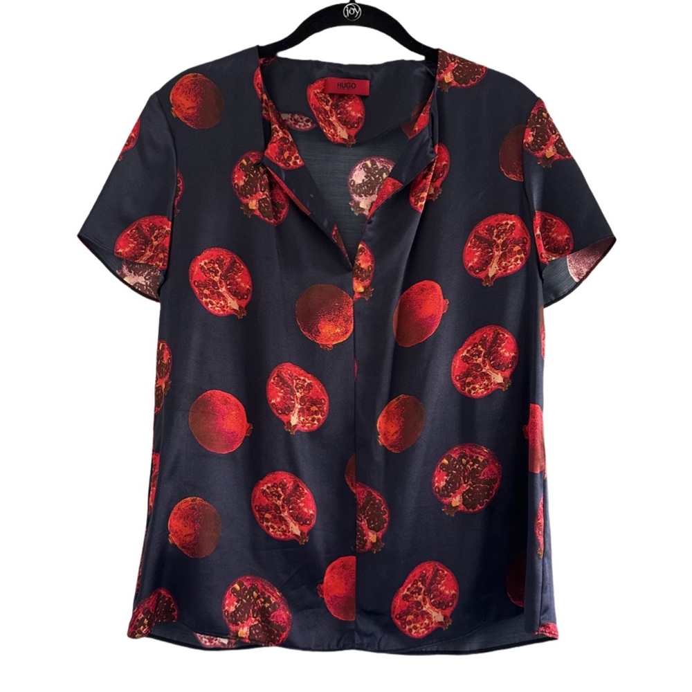 HUGO Pomegranate Print Blouse
